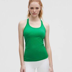 NWT Lululemon Ebb to Street Tank Top *Light Support, B/C Cup - 2 Raceway Green